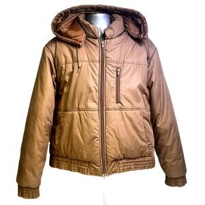 Aberdeen Men's Vintage 1980's-90's Winter Weather Parka Zip Coat Removable Hood